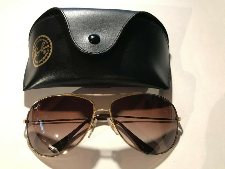 super nice RAY BAN aviator style  Sunglasses and Case.  RB3293--SUPERB CONDITION