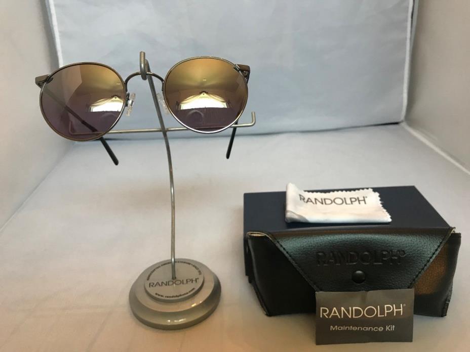 Randolph P3 New Sunglasses P3PR409  Skull Gunmetal Midnight Metalic 49mm 140mm