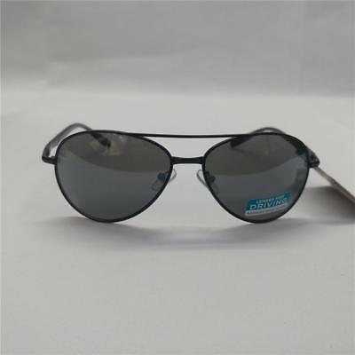 Foster Grant Driver 12 FWG Aviator Style Sunglasses, Black Metal Frames 100% UV