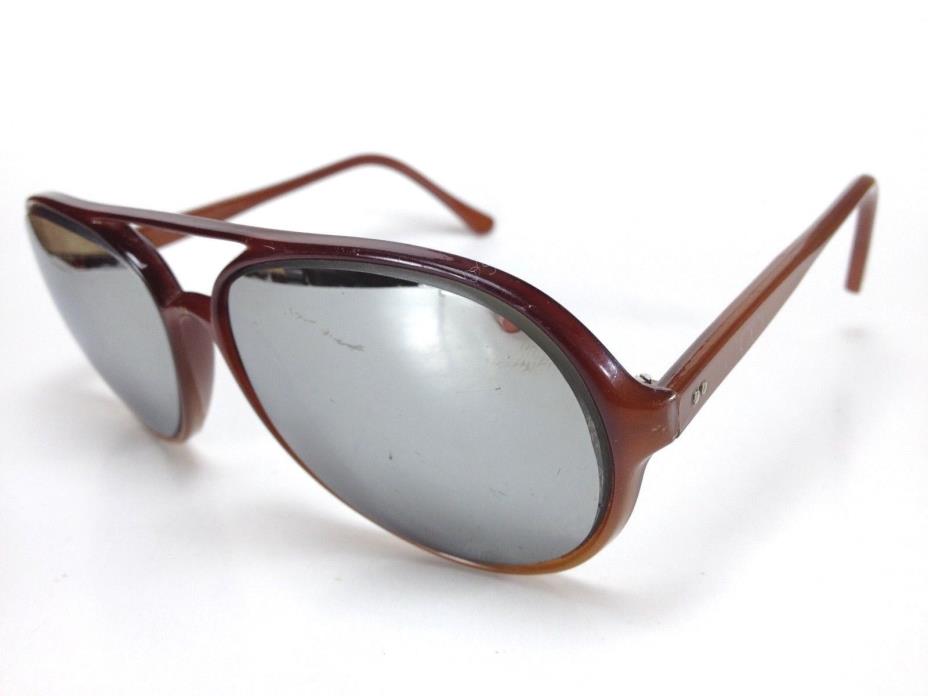 Bucci Vintage Aviator Prescription Sunglasses Brown France B2