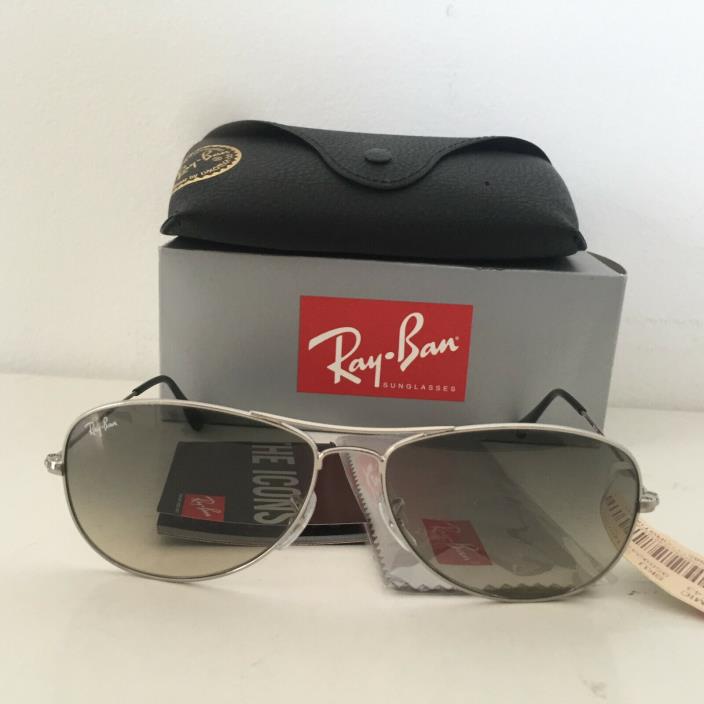 New Ray Ban RB3362 003/32 Cockpit Silver Color Frame Grey Gradient 59-14