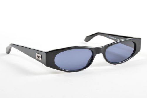 Gucci Unisex Black/Silver Cateye Signature Sunglasses