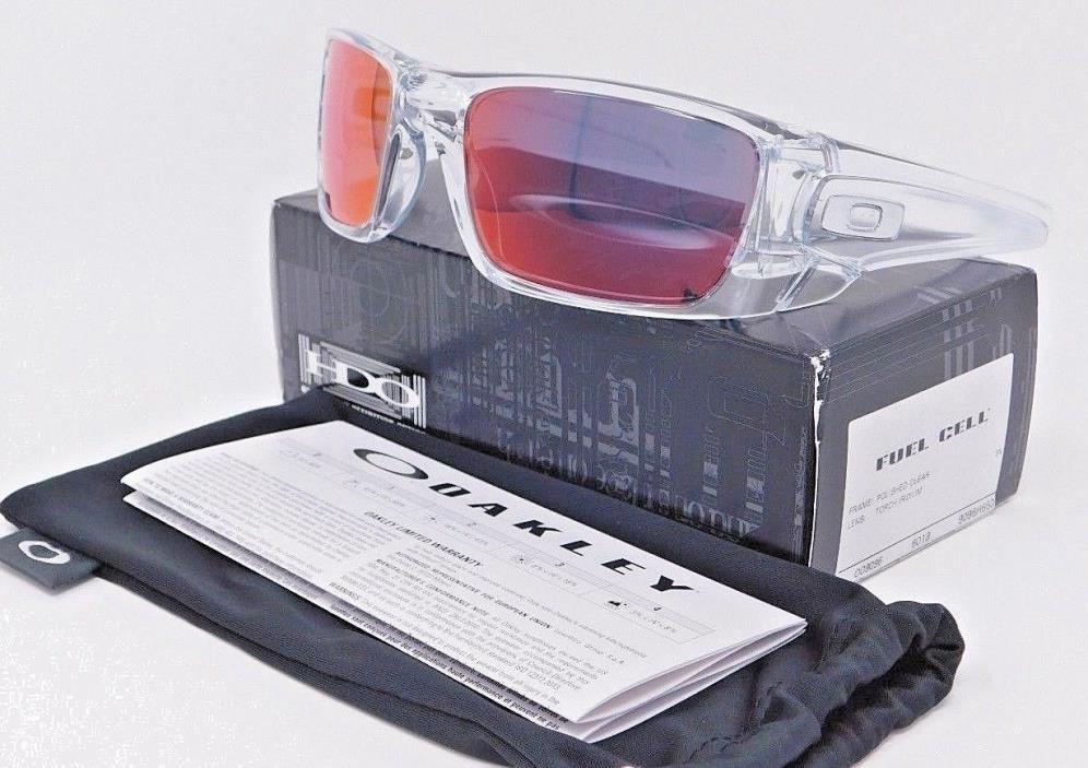 Oakley Fuel Cell  Sunglasses OO9096-H6 Polished Clear with Torch Iridium lenses