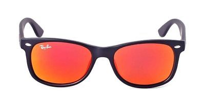 Ray-Ban RB2132 New  Sunglasses Unisex (Matte Black Frame Mirror Red Lens, 55 mm)
