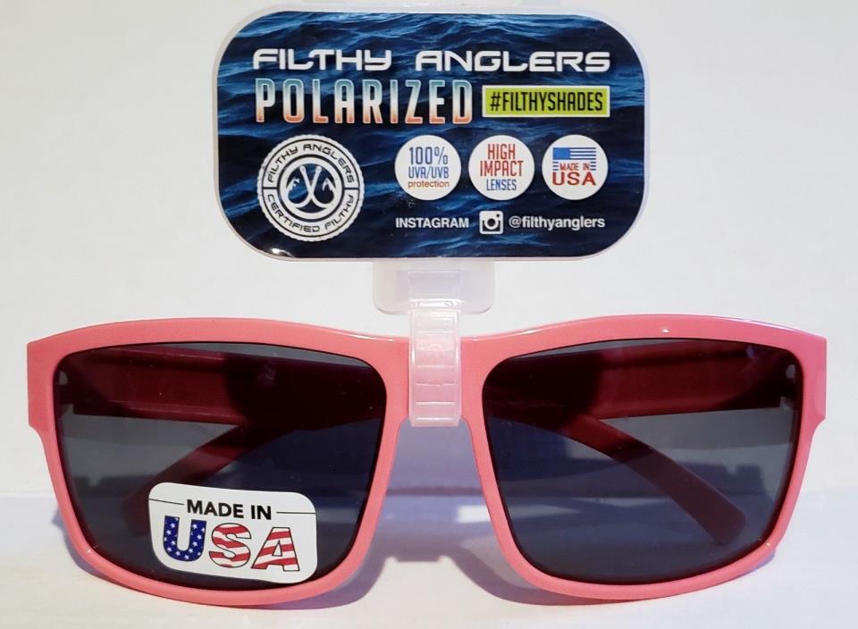 Filthy Anglers By Clear Lake Ames Polarized Fishing Sunglasses- Pink