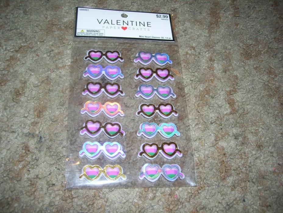 Valentine sunglasses with heart lenses stickers-low price