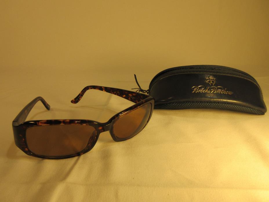 Brooks Brothers Sunglasses With Case Aztec Model Excellent
