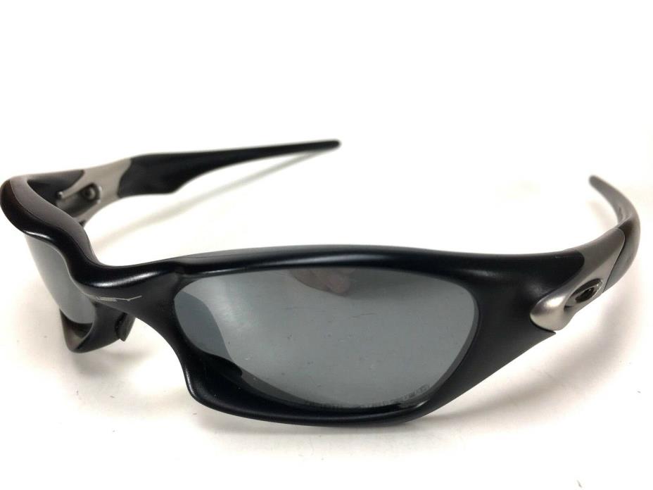 Oakley Valve Sunglasses Vintage Polarized Black/Silver USA RARE SEE DETAILS!