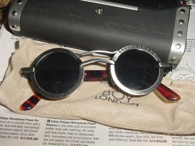 Rare vintage BOY LONDON 1980s Sunglasses in original case