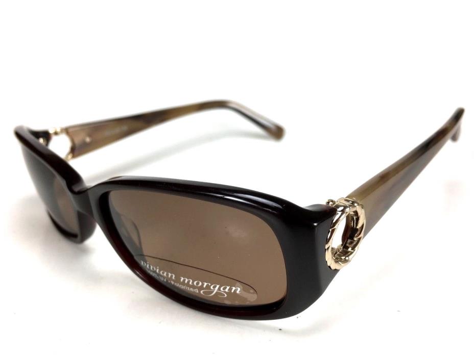 NEW Vivian Morgan 8801 Designer Sunglasses Brown/Sugar 53-16-130 V3