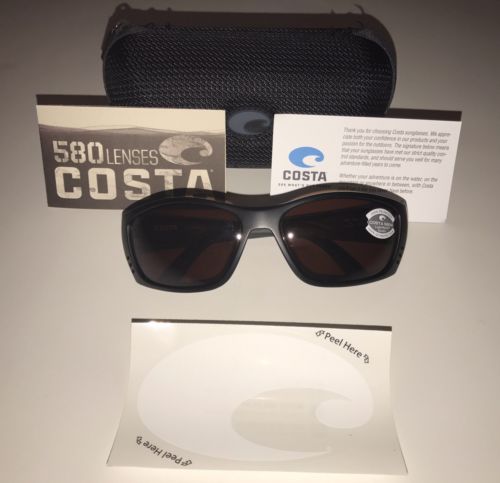 Costa Del Mar Sunglasses Fish 580G Blackout/Copper Glass Lens Polarized New
