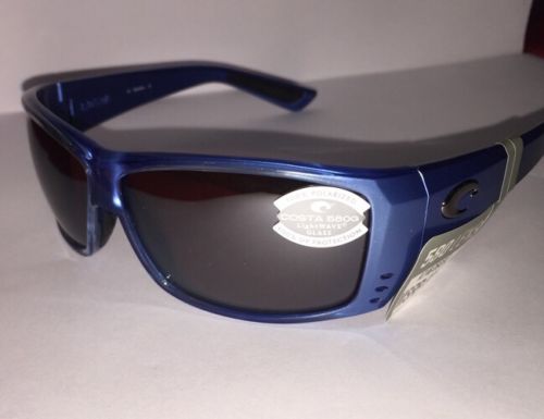 New Costa Del Mar Cat Cay Polarized Sunglasses 580G Sky Blue/Silver Mirr Fishing