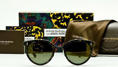 OLIVER PEOPLES SPELMAN Palmier Chocolat-Graphite w/Gold Mirror 50mm NEW IN BOX