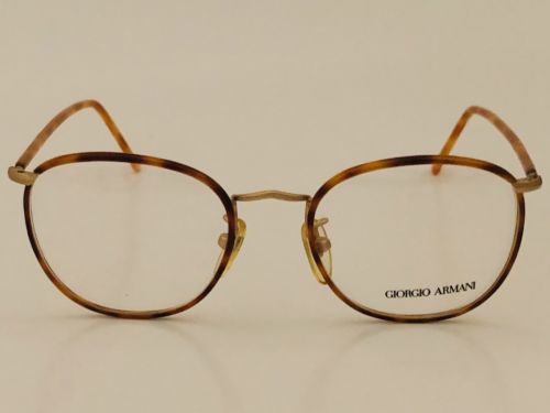 Giorgio Armani Vintage Tortuga Tortoise Shell RX Glasses 141 715 52-20 145 NOS