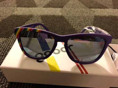 Goodr Running Glasses Polarized NIB Don We Now Our Gay Apparel Purple Pride