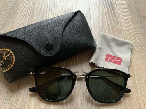 Ray-Ban - RB 2448N 901 Black Sunglasses - Green Lenses