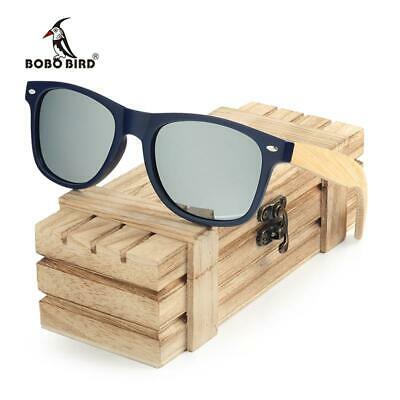 BOBO BIRD Square Sunglasses Polarized Wood Sunglasses