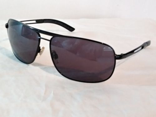 Calvin Klein R112S 001 Sunglasses Large Aviator Black
