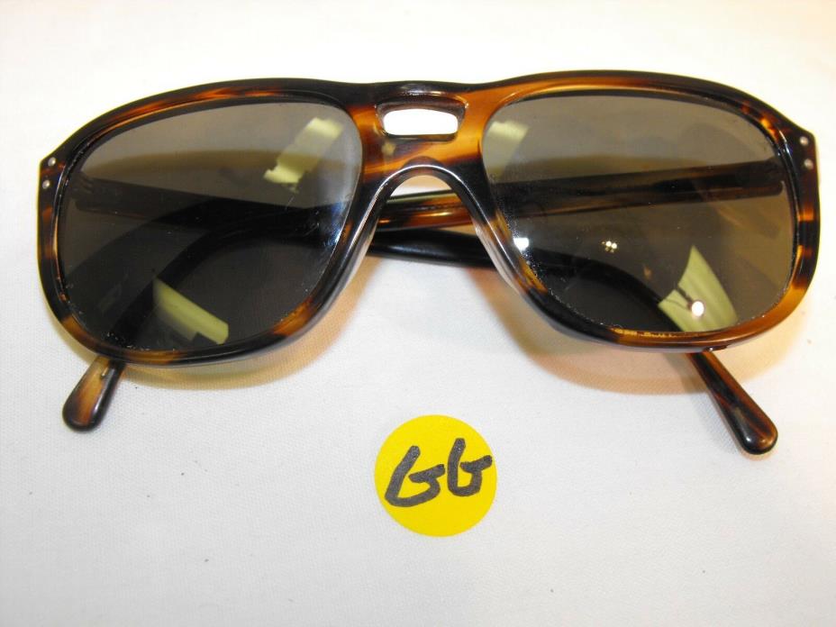 VINTAGE AMERICAN OPTICS SUNGLASSES SUN JET CN 125T-55 MT BRWN FRAME/SMOKE LENSES