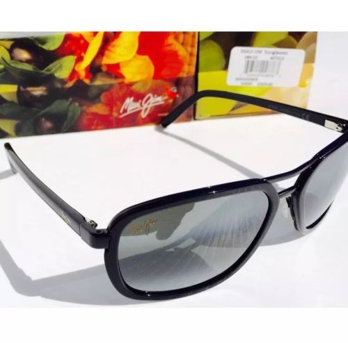 NEW* Maui Jim WANDERER Black w Grey Gradient Lens Sunglass 289-02 $329