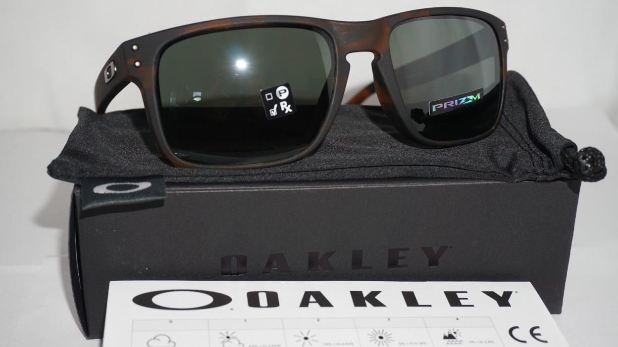 Oakley New Sunglasses Holbrook Matte Brown Tortoise Prizm Black Irid OO9102-F455