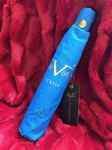 Versace 1969 V Italia Short Umbrella Blue