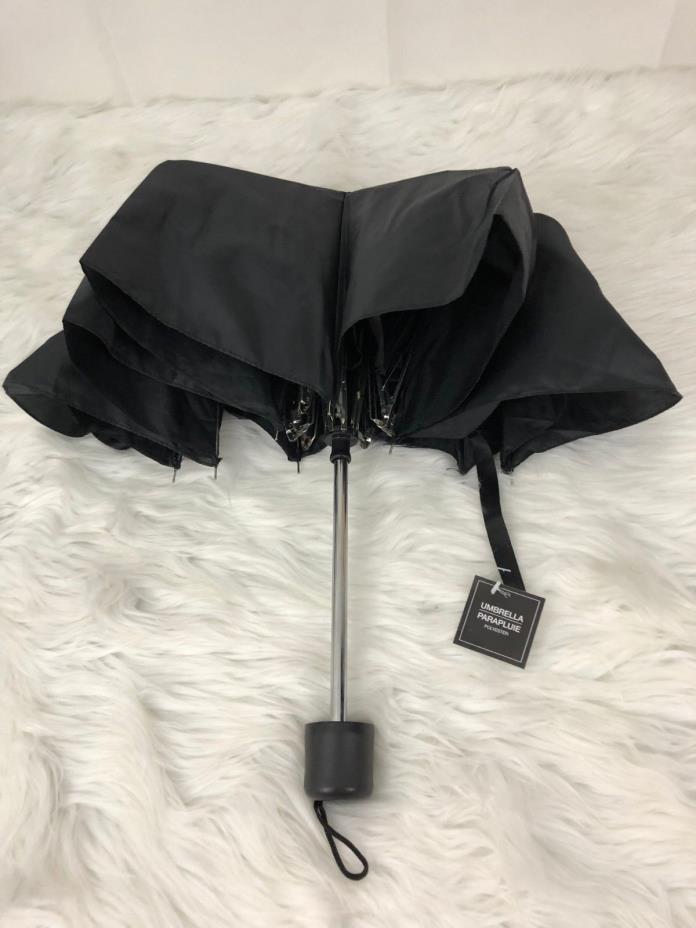 Lot of12 Black Travel Umbrellas for Rainy or Sunny Days