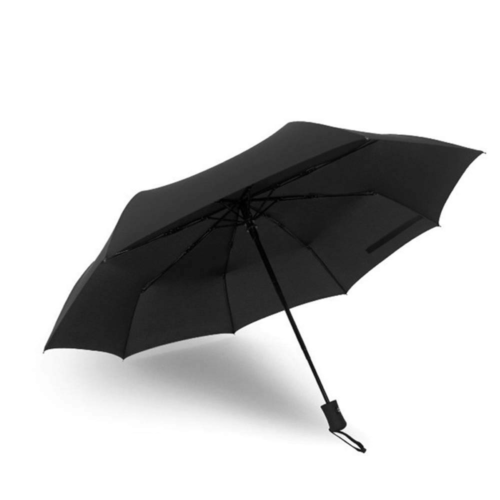 Automatic Travel Umbrella with Teflon Coating, Black