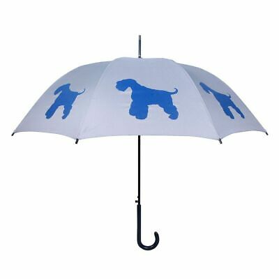 Schnauzer Gray and Navy Blue Umbrella, Schnauzers by San Francisco Umbrella Com