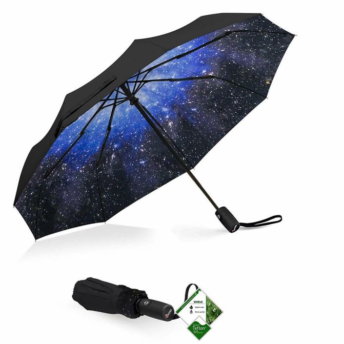 Repel Windproof Travel Umbrella with Teflon Coating