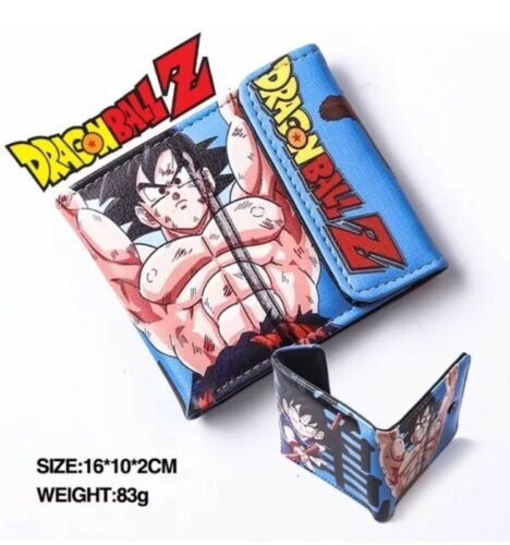 New! Dragon Ball Z Bifold wallet pleather - Classic Goku Anime DBZ