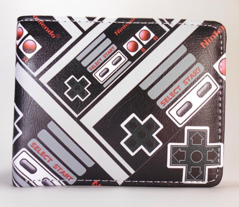 Nintendo NES Controller All Over Print bifold wallet video game bi fold