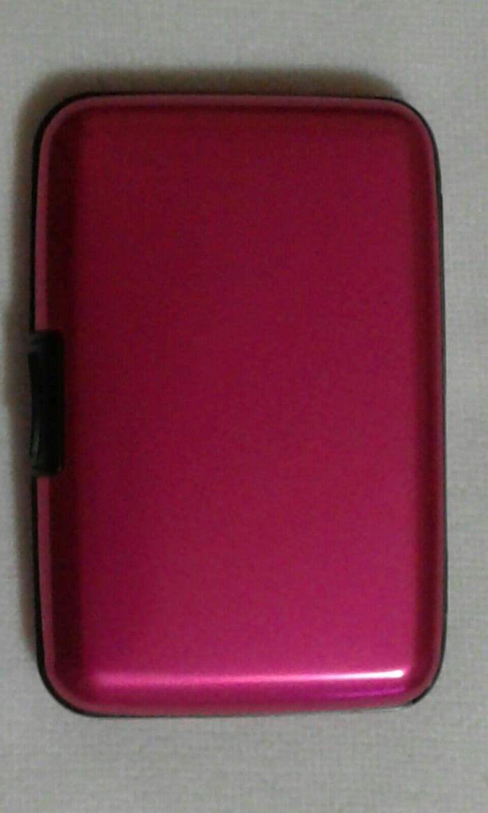 Bright Pink Aluminum Wallet