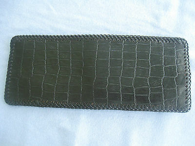 VINTAGE BILLFOLD, BLACK LEATHER, GREAT CONDITION, HOLDS 8 PICTURES