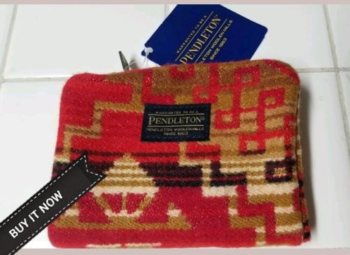 BUY IT NOW.  PENDLETON WOOLEN MILL MINI ACCORDIAN WALLET  WARRIOR ROCK. NWT WOOL