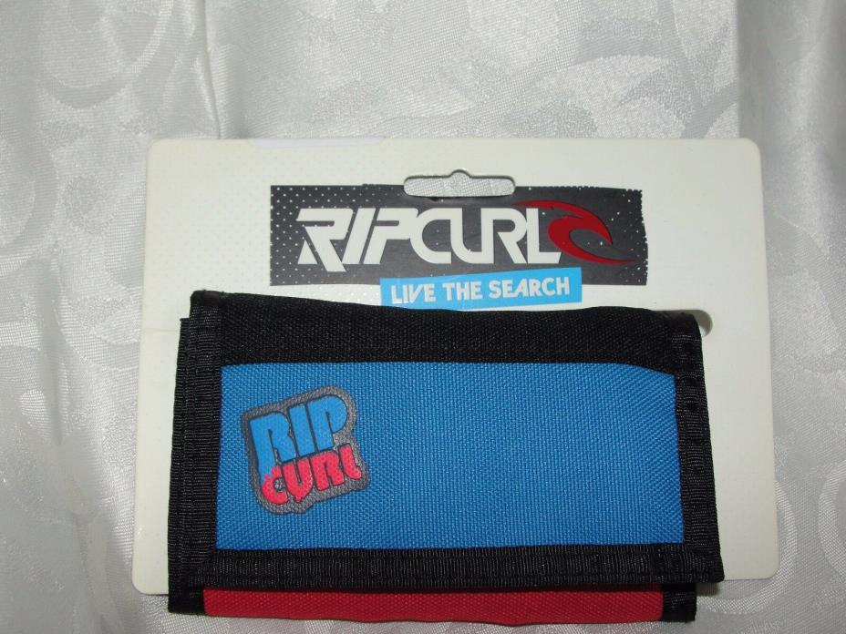 Brand New Rip Curl Ripcurl Black Red Blue Wallet