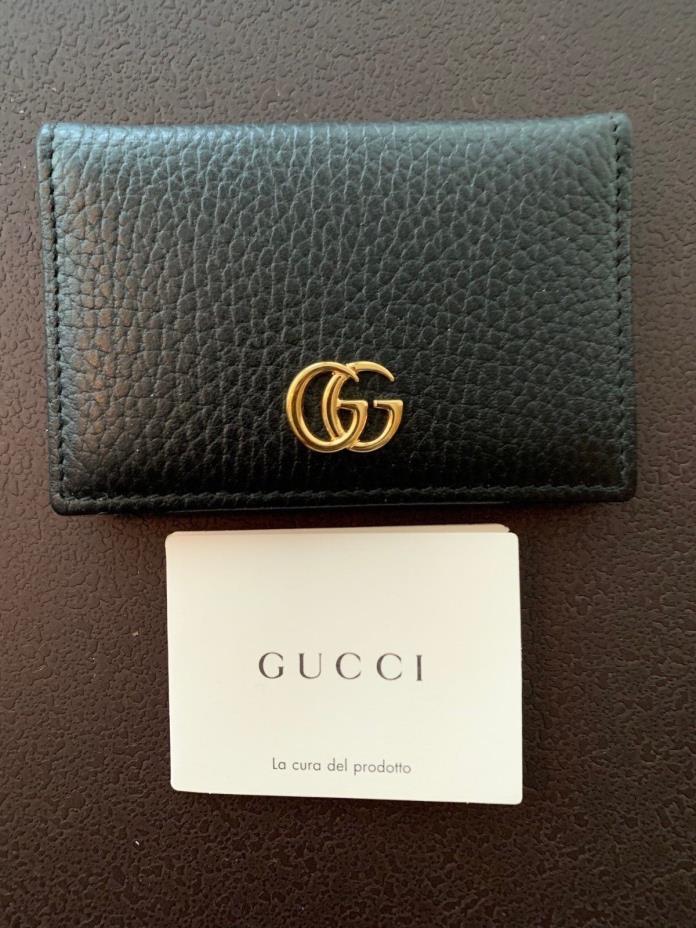 Gucci GG Leather Card Case Wallet - NEW!