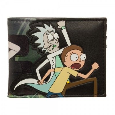 Adult Swim Rick and Morty P/U Faux Leather Bi-Fold Wallet by BioWorld