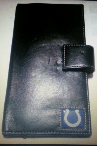 Colts Checkbook Style Wallet - Black