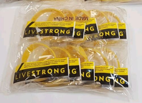 NEW! LOT OF 10 LiveStrong Nike Bracelet Arm Band Wrist Lance Armstrong YOUTH