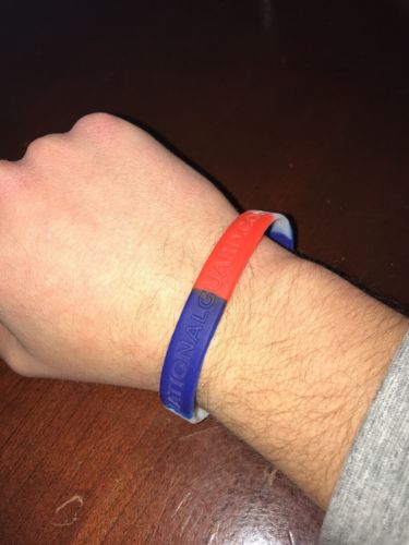 Tennessee Rubber National Guard Bracelet Wristband Red White and Blue