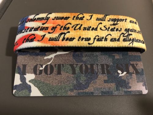 I Got Your Six Zox Strap Reversible Wristband Camouflage PTSD Awareness Military