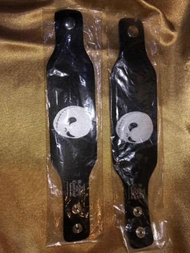 ??2X?? Nightmare Before Christmas Jack Skellington Black Cuff Bracelets Disney