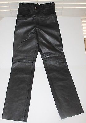 MAS Black Leather Pants Size 30