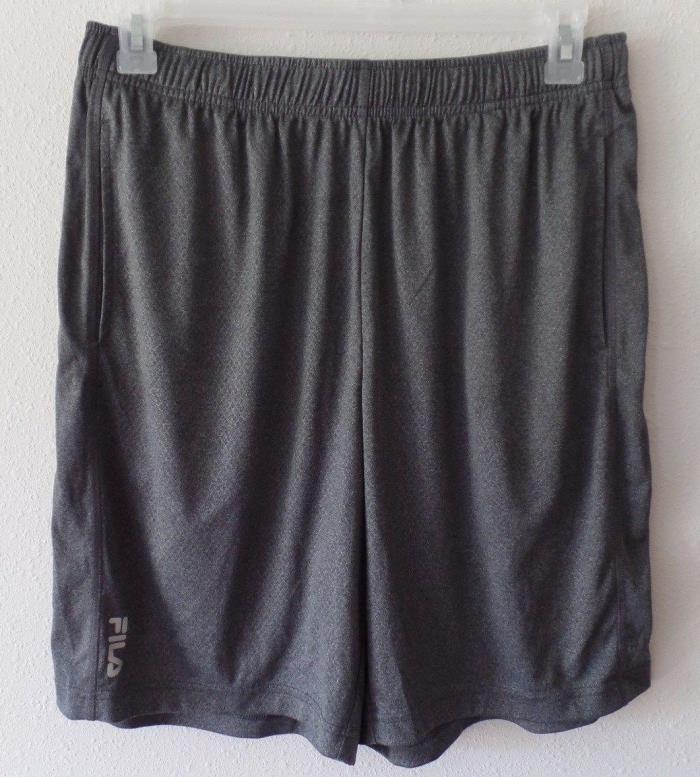 FILA Mens Large L Gray Polyester Athletic Shorts D/S Waist NWOT
