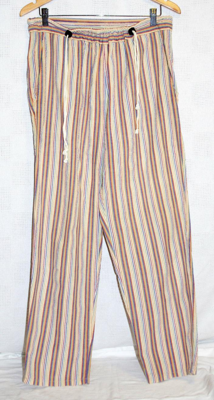 Retro 1990s ADDRESS UNKNOWN Baggy Pants, Unisex, One Size Fits All, Draw String