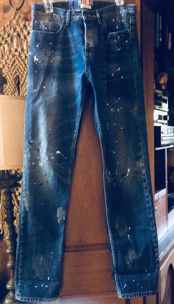 MSGM paint splatter boyfriend jeans sz 42