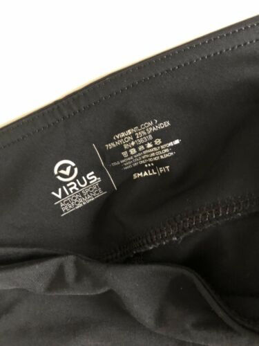 Virus Woman’s International leggings BioCeramic Black Compression Sz S