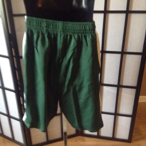 Intensity Unisex Diamond Flatback Mesh Basketball Shorts DK Green/White