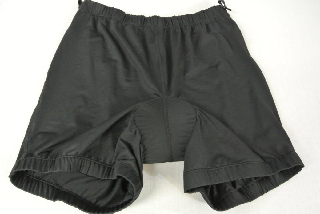 L.L. BEAN Sz LARGE Cycling Bike Road Mountain Nylon Spandex Shorts PADDED Biking